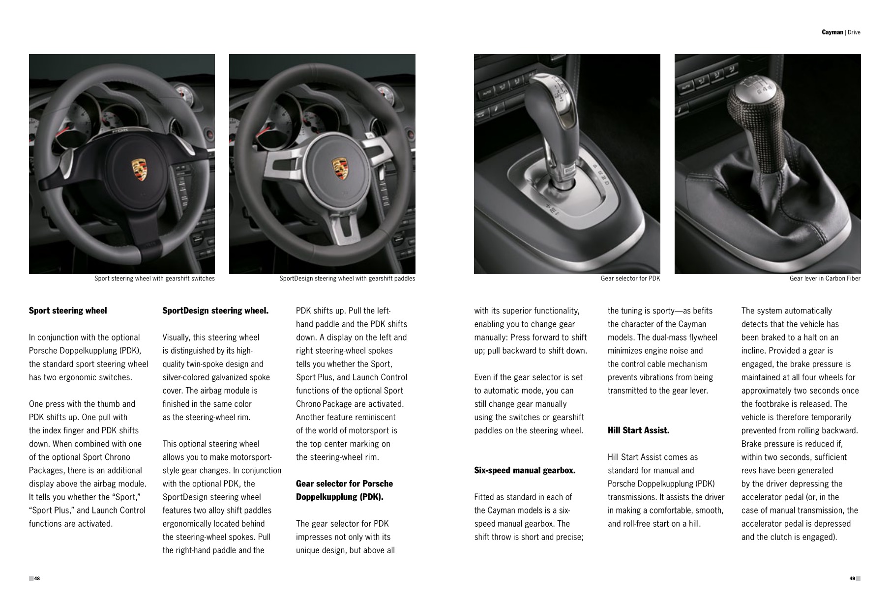 2012 Porsche Cayman Brochure Page 44